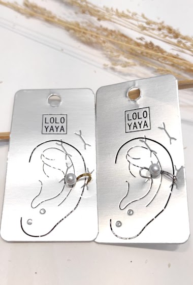 Wholesaler Lolo & Yaya - Ear cuff in Stainless Steel