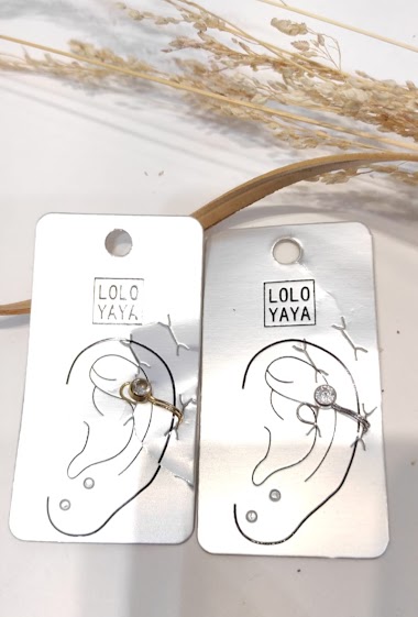 Wholesaler Lolo & Yaya - Ear cuff in Stainless Steel