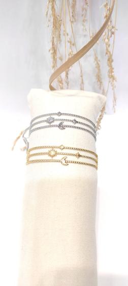 Wholesaler Lolo & Yaya - Rigid band bracelet in Stainless Steel