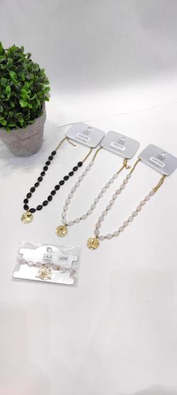 Wholesaler Lolo & Yaya - Necklace in natural stone and Stainless Steel