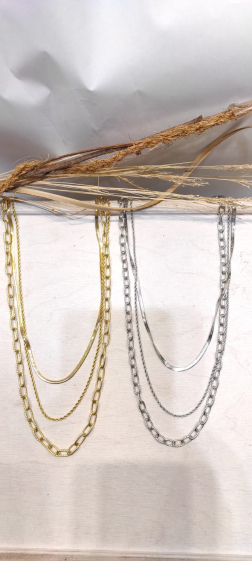 Großhändler Lolo & Yaya - Milaa-Halskette aus Edelstahl