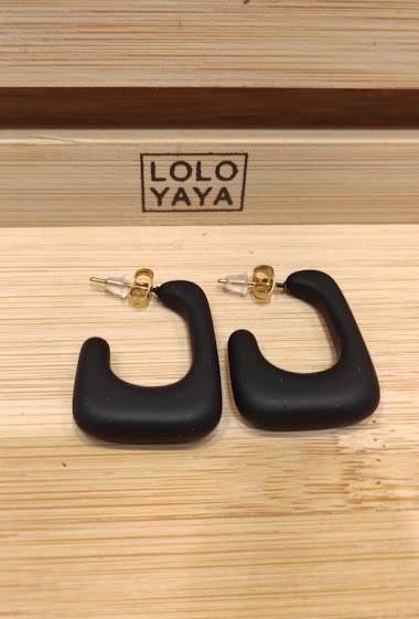 Mayorista Lolo & Yaya - Earrings matte in stainless steel