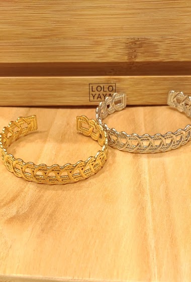 Grossiste Lolo & Yaya - 40711 Bracelet jonc rigide en Acier inoxydable