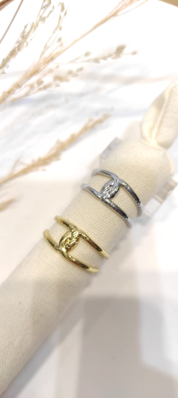 Wholesaler Lolo & Yaya - Evalyn timeless ring in stainless steel