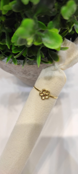 Wholesaler Lolo&Yaya - Timeless Giannina flower ring in stainless steel