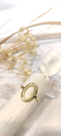 Großhändler Lolo & Yaya - Verstellbarer Lison-Ring aus Edelstahl
