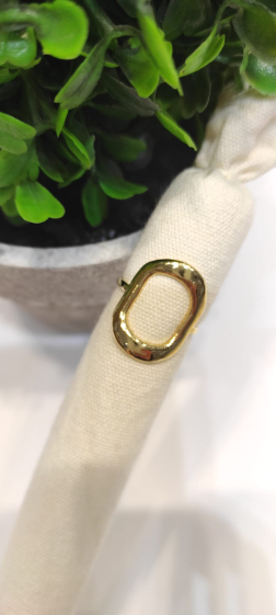 Großhändler Lolo & Yaya - Verstellbarer Maryam-Ring aus Edelstahl