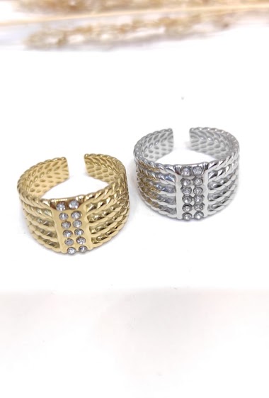 Wholesaler Lolo & Yaya - Ring Adjustable in Stainless Steel