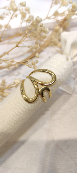 Großhändler Lolo & Yaya - Aléah verstellbarer Ring aus Edelstahl