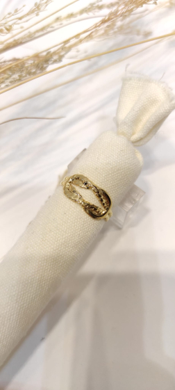 Großhändler Lolo & Yaya - Verstellbarer Khadra-Ring aus Edelstahl