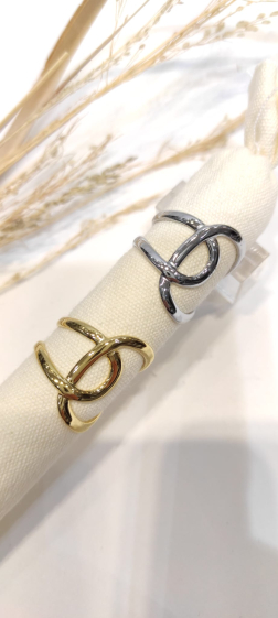 Wholesaler Lolo & Yaya - Laina adjustable ring in stainless steel