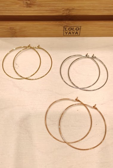 Wholesaler Lolo & Yaya - Stainless Steel Creole Earring