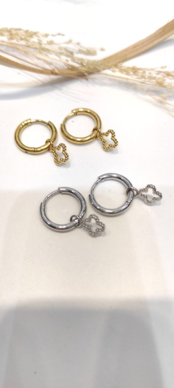 Wholesaler Lolo & Yaya - stainless steel clover earrings