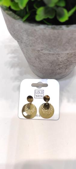 Wholesaler Lolo&Yaya - Stainless steel triple round earrings