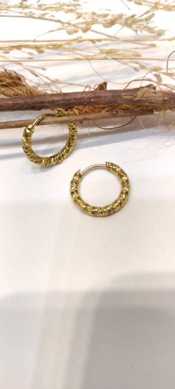 Wholesaler Lolo & Yaya - 1.5cm Manuela earrings in stainless steel