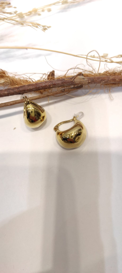 Wholesaler Lolo & Yaya - 1.5cm Marfenia earrings in stainless steel