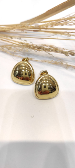 Wholesaler Lolo & Yaya - 1.5cm Oumy earrings in stainless steel