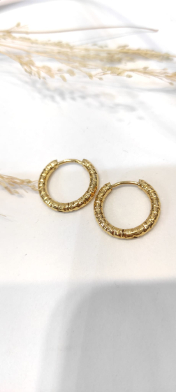 Wholesaler Lolo & Yaya - 1.5cm Roxanna earrings in stainless steel