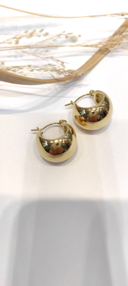 Wholesaler Lolo & Yaya - 2cm Marfenia earrings in stainless steel