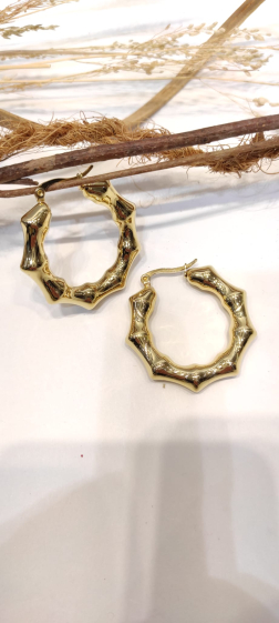 Wholesaler Lolo & Yaya - 3cm Maartina earrings in stainless steel