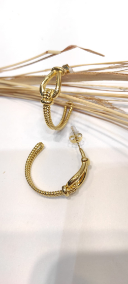 Wholesaler Lolo & Yaya - 3cm Naima earrings in stainless steel