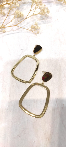 Wholesaler Lolo & Yaya - Buglem stainless steel earrings