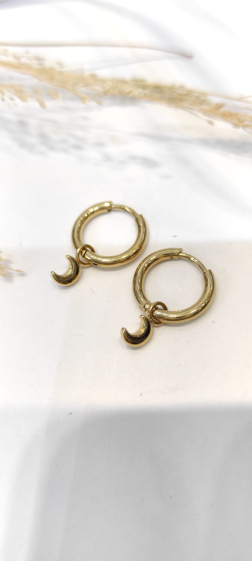 Wholesaler Lolo & Yaya - Khaira stainless steel moon earrings
