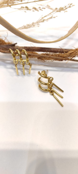 Wholesaler Lolo & Yaya - Nabila earrings in stainless steel