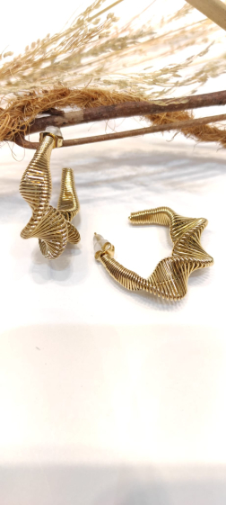 Wholesaler Lolo & Yaya - Lounah spring earrings in stainless steel