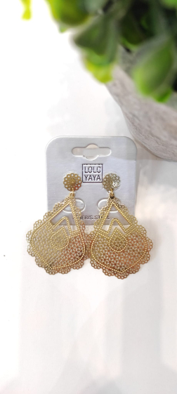 Grossiste Lolo & Yaya - Boucles d’oreilles Roselene en acier inoxydable