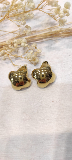 Wholesaler Lolo & Yaya - Sabria earrings 2cm in stainless steel