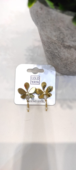 Wholesaler Lolo & Yaya - Savannah earrings in stainless steel