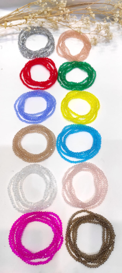 Wholesaler Lolo & Yaya - Multi-turn transparent Crystal elastic bracelet, €2/pcs