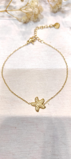 Grossiste Lolo & Yaya - Bracelet étoile de mer Alanna en acier inoxydable