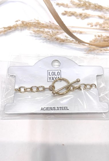Wholesaler Lolo & Yaya - Chunky stainless steel bracelet