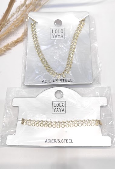Großhändler Lolo & Yaya - Bracelet intemporel Fabienne en acier inoxydable