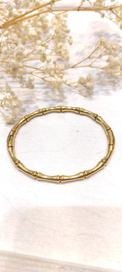 Wholesaler Lolo & Yaya - Rigid Lallia bangle bracelet in stainless steel