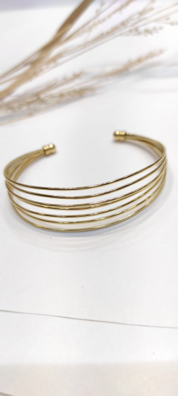 Wholesaler Lolo & Yaya - Maurice rigid bangle bracelet in stainless steel