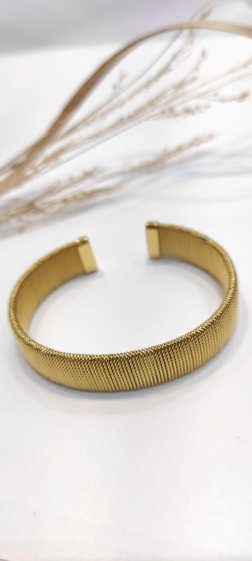 Wholesaler Lolo & Yaya - Trycia rigid bangle bracelet in stainless steel
