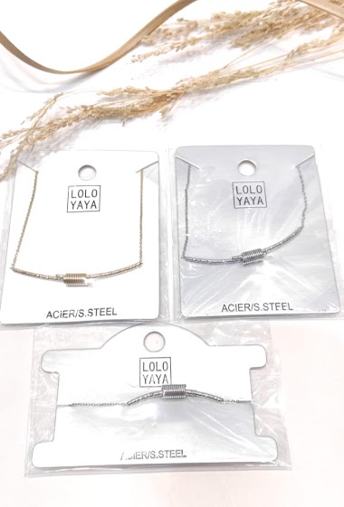 Wholesaler Lolo & Yaya - Bracelet Leïla en acier inoxydable