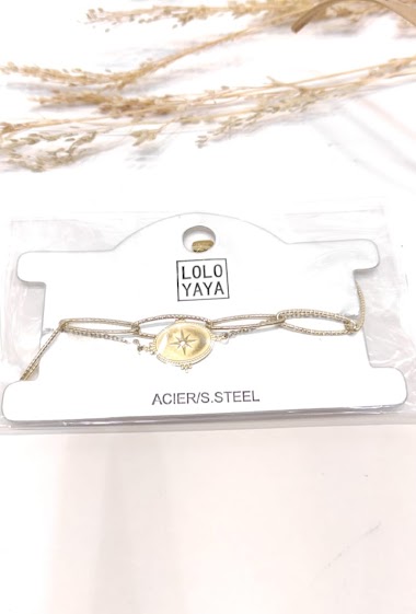 Wholesaler Lolo & Yaya - Bracelet multi rangs en acier inoxydable
