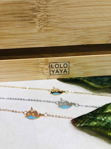 Grossiste Lolo & Yaya - Bracelet Narval ou Licorne des mers en Acier inoxydable