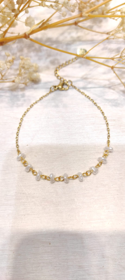 Grossiste Lolo & Yaya - Bracelet perles Badiallo en acier inoxydable
