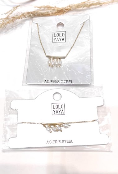 Wholesaler Lolo & Yaya - Bracelet Scarlette perles en acier inoxydable