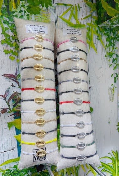 Wholesaler Lolo & Yaya - Bracelet sur boudin en acier inoxydable