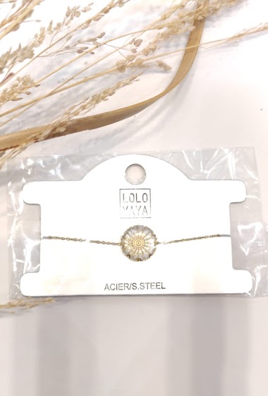 Großhändler Lolo & Yaya - Bracelet transparent Kaina en acier inoxydable