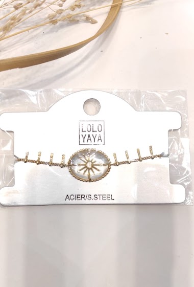 Großhändler Lolo & Yaya - Bracelet transparent Kayna en acier inoxydable