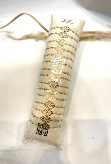 Großhändler Lolo & Yaya - Bracelets perles sur boudin, présentoir offert, 15pcs
