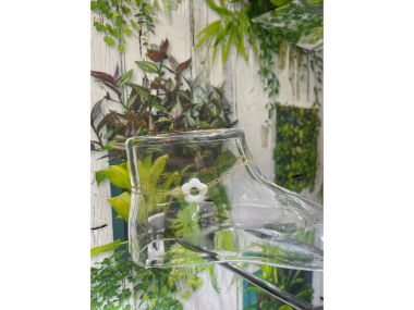 Grossiste Lolo & Yaya - Chaîne de cheville acrylique Flora 5 pétales en acier