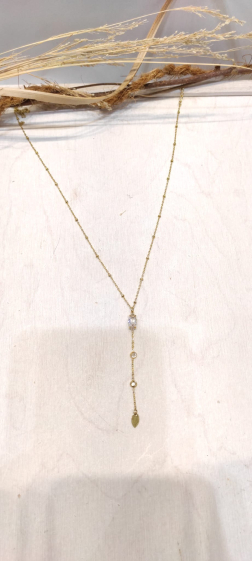 Wholesaler Lolo & Yaya - Anic oval stainless steel necklace